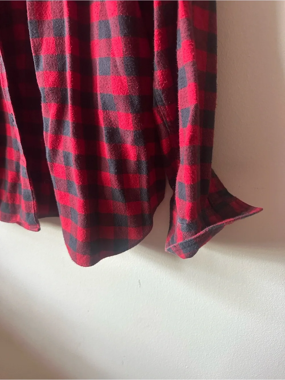 J.Crew Red & Black Buffalo Plaid Flannel Shirt – Size Large